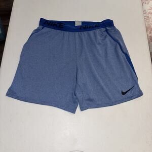 Nike Dri-Fit Pro Flex Vent 8" Shorts Mens Large Blue Training Gym Running